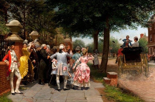 Frederick james shields A Colonial Wedding France oil painting art